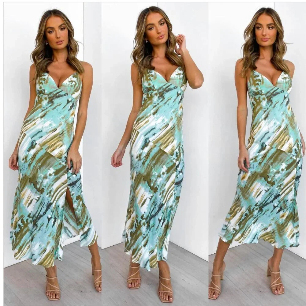 Petal & Pup Dillon Dress in Mint Marble NWOT - Picture 1 of 5